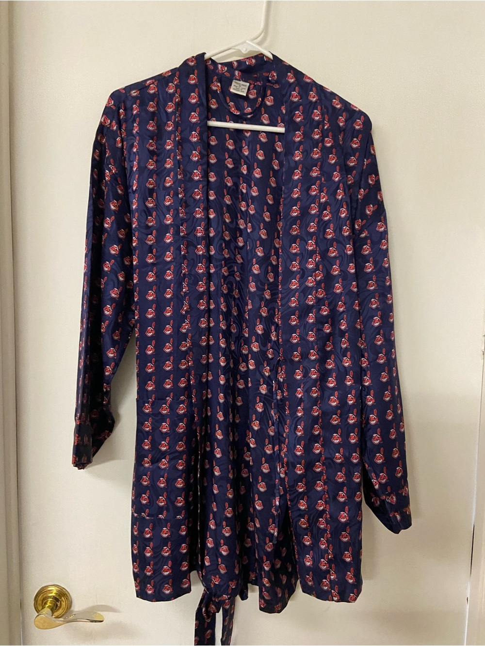 Cleveland Indians Silk Robe Short Women’s Sz Medium